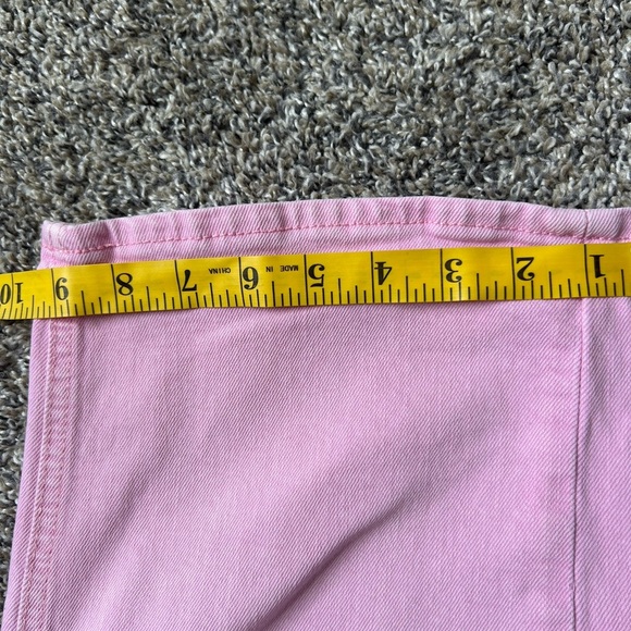 Old Navy Wide Leg High Waisted Pink Denim Jeans size 2 - Picture 8 of 9